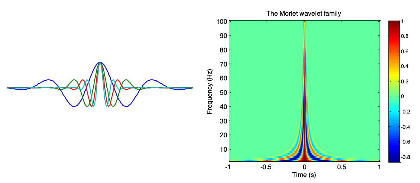 Morlet Wavelet Family